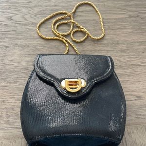 Navy handbag